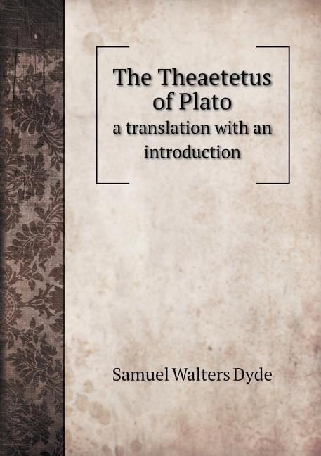 The Theaetetus of Plato a translation with an introduction (Paperback)