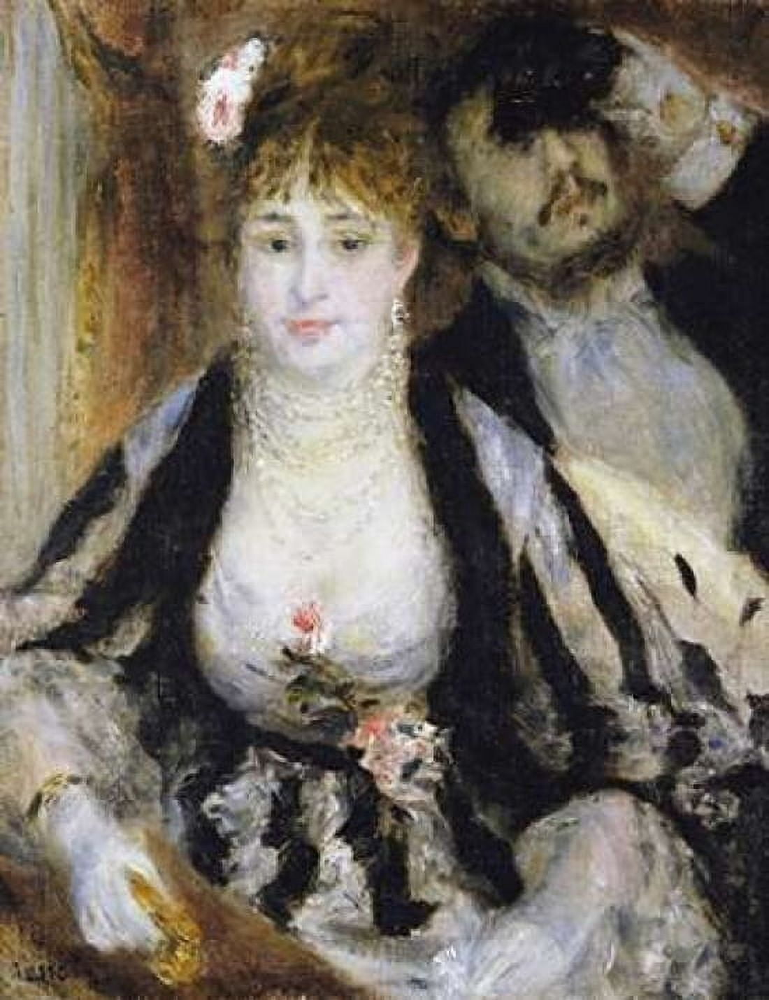 The Theatre Box - La Loge Canvas Art - Pierre-Auguste Renoir (22 x 28)