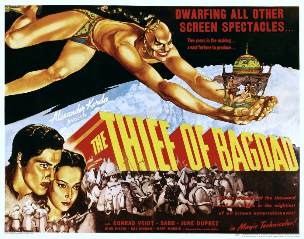 The Thief Of Bagdad Canvas Art - (28 x 22)
