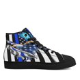 thumbnail image 1 of The Thin Blue Line Police Law Enforcement American flag Eagle High Top Canvas Shoes Sneakers Black Size 12, 1 of 2