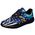 thumbnail image 1 of The Thin Blue Line Police Law Enforcement American flag Eagle Shoes Sneakers Black Size 5, 1 of 7