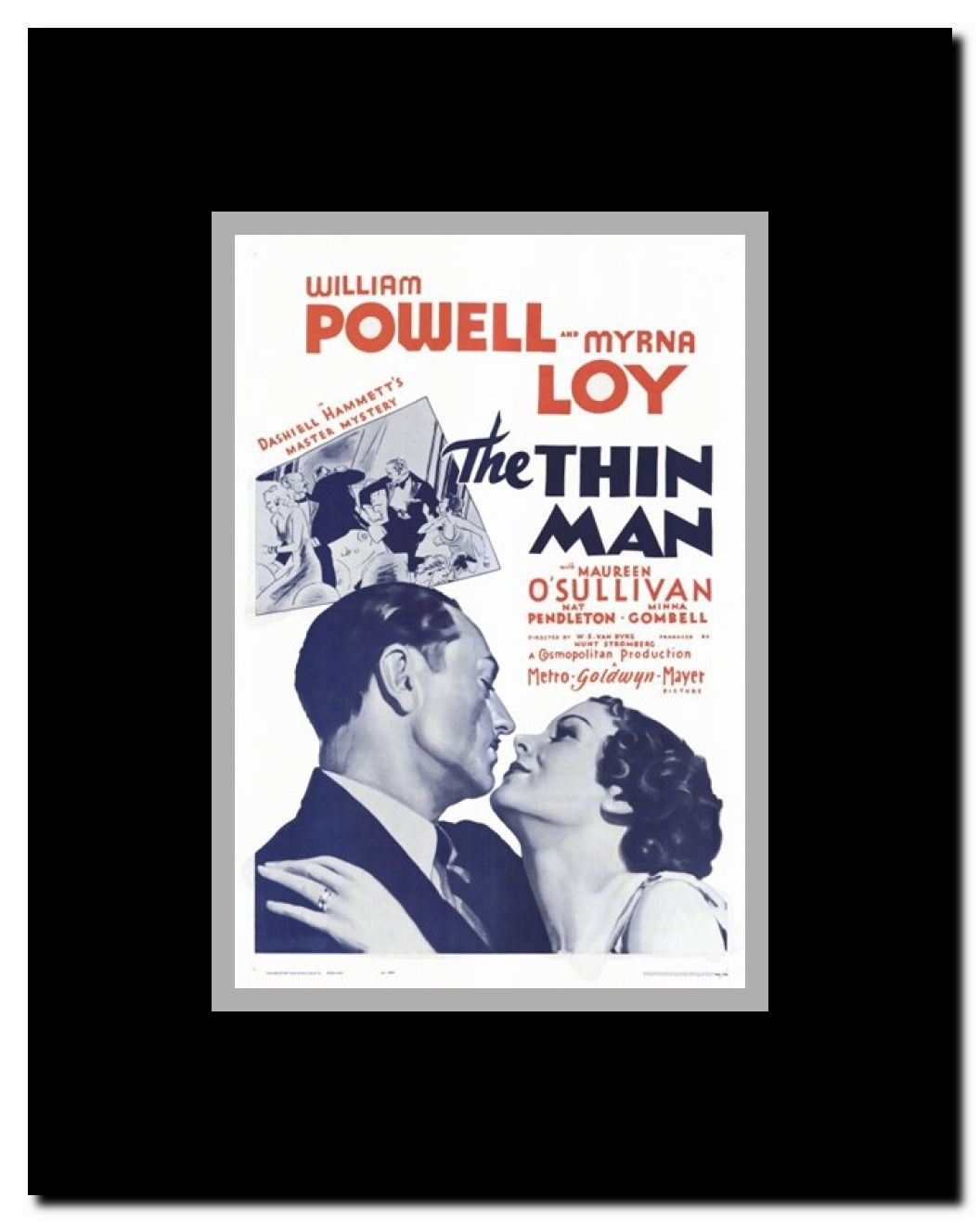 The Thin Man Framed Movie Poster