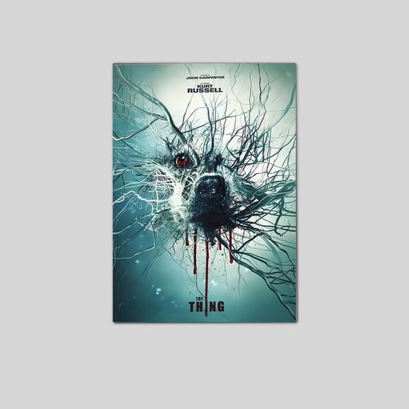 The Thing 1982 John Carpenter Sci-Fi Horror Movie Tribute Art Poster Size 24''x36'' GoldenGate Collective