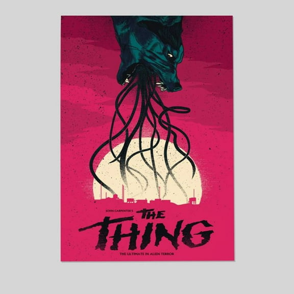 The Thing (1982) Movie Poster: John Carpenter Sci-Fi Horror Art Size 24''x36'' - Postora