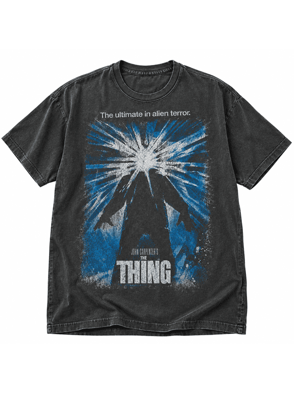 The Thing 1982 Sci-Fi Horror Movie Graphic Comfort Colors T-Shirt Sizes S-4XL