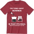 thumbnail image 1 of The Thing About Science Is That It Real Whether You Believe It Or Not Men's T-Shirt, 1 of 4