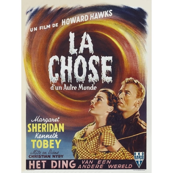 The Thing From Another World (The Thing Aka La Chose D'Un Autre Monde) From Left: Margaret Sheridan Kenneth Tobey 1951 Movie Poster Masterprint (24 x 36)