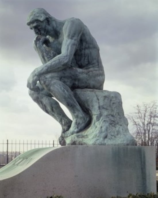The Thinker (Le Penseur) Auguste Rodin (1840-1917French) Muse Rodin Paris Canvas Art - Auguste Rodin (24 x 36)