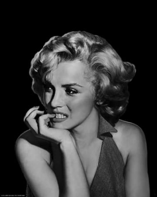 The Thinker - Marilyn Monroe Canvas Art - Jerry Michael (24 x 30)