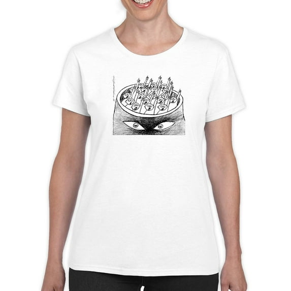 The Thinking Of Masses T-Shirt Women -Wilfred Hildonen Designs, Female Small