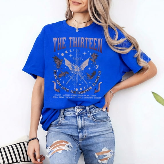 The Thirteen Throne of Glass T-Shirt, From Now Until The Darkness Claims Us, SJM Merch, Multicolors, Size S-5XL