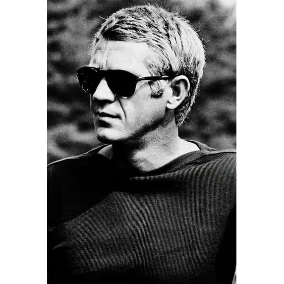 The Thomas Crown Affair Steve McQueen cool pose wearing Persol sunglasses 24x36 Poster