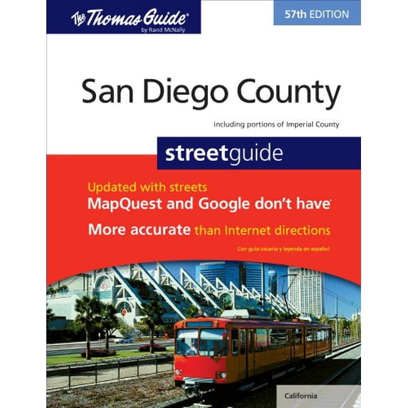 Pre-Owned The Thomas Guide San Diego County Street Guide (Paperback) by Rand McNally (Creator)