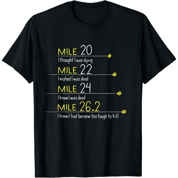The Thoughts Of Marathoner Runner Gift Funny Marathon T-Shirt