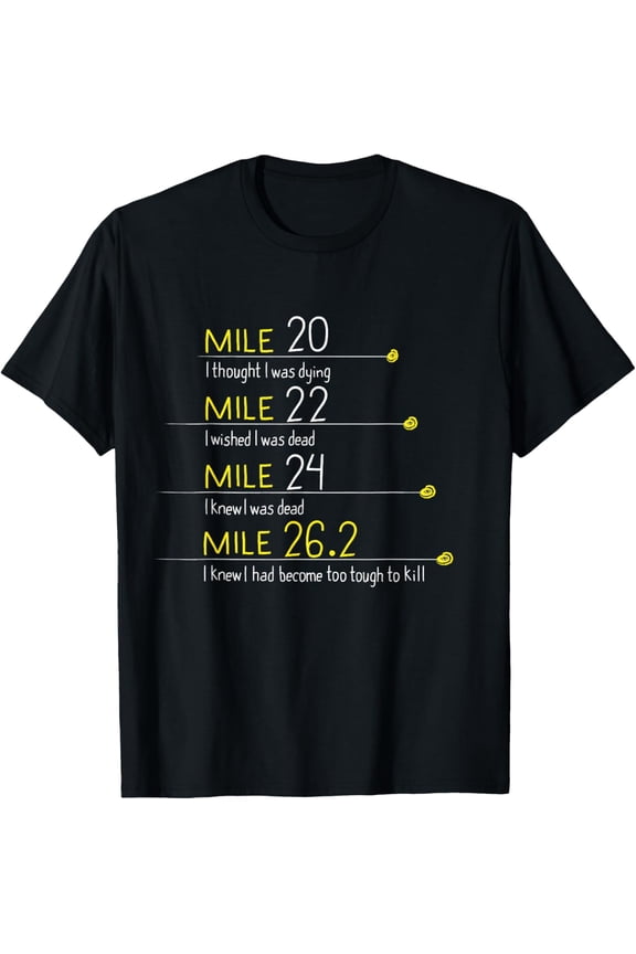 The Thoughts Of Marathoner Runner Gift Funny Marathon T-Shirt