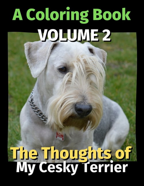 The Thoughts of My Cesky Terrier : A Coloring Book Volume 2 (Paperback)