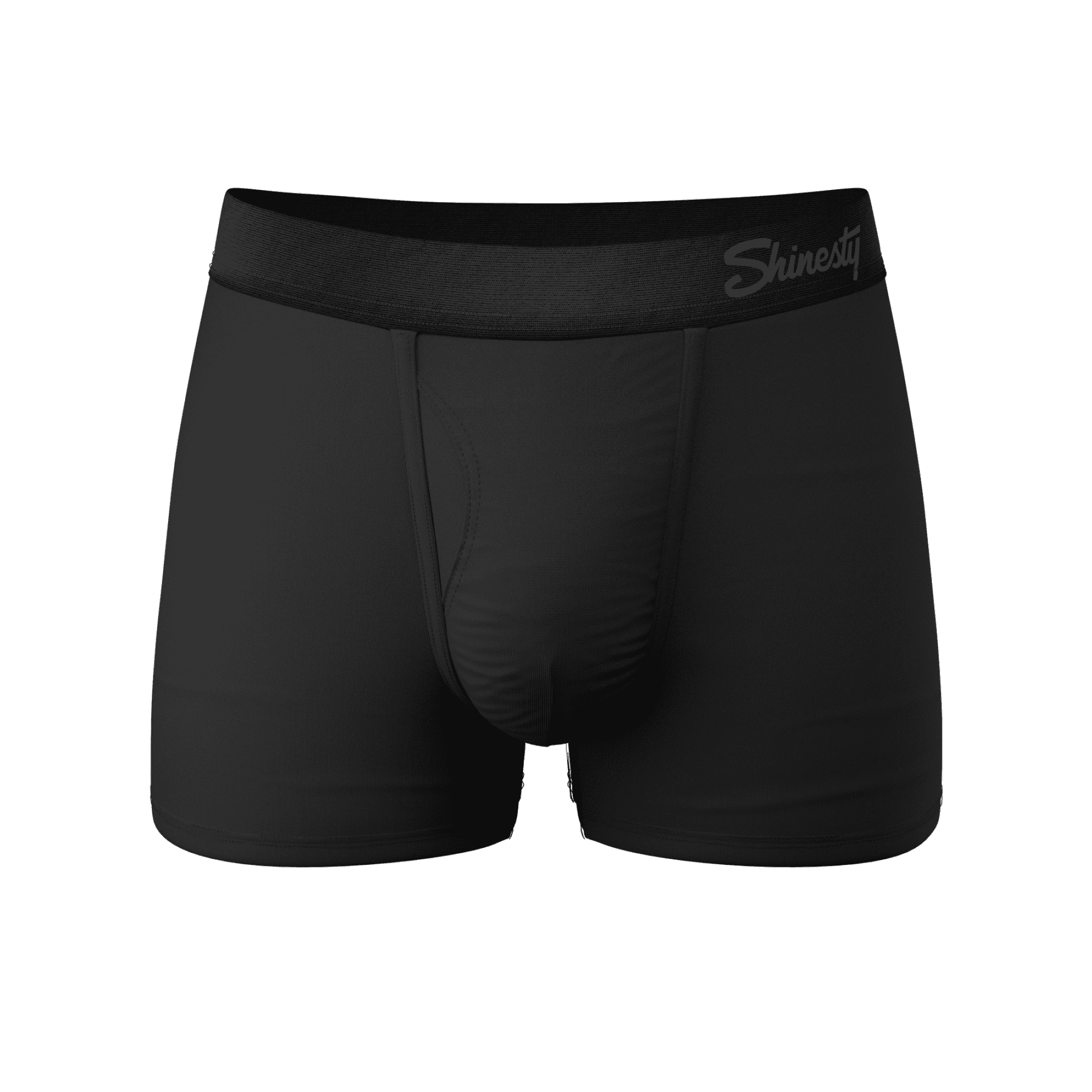 The Threat Level Midnight - Shinesty Black Ball Hammock Pouch Trunks  Underwear Large
