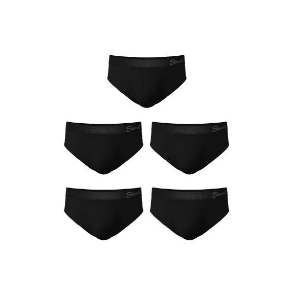 The Threat Level Midnight - Shinesty Black Ball Hammock Pouch Underwear Briefs 5 Pack  Medium