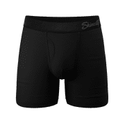 The Threat Level Midnight - Shinesty Black Ball Hammock Pouch Underwear With Fly  Medium