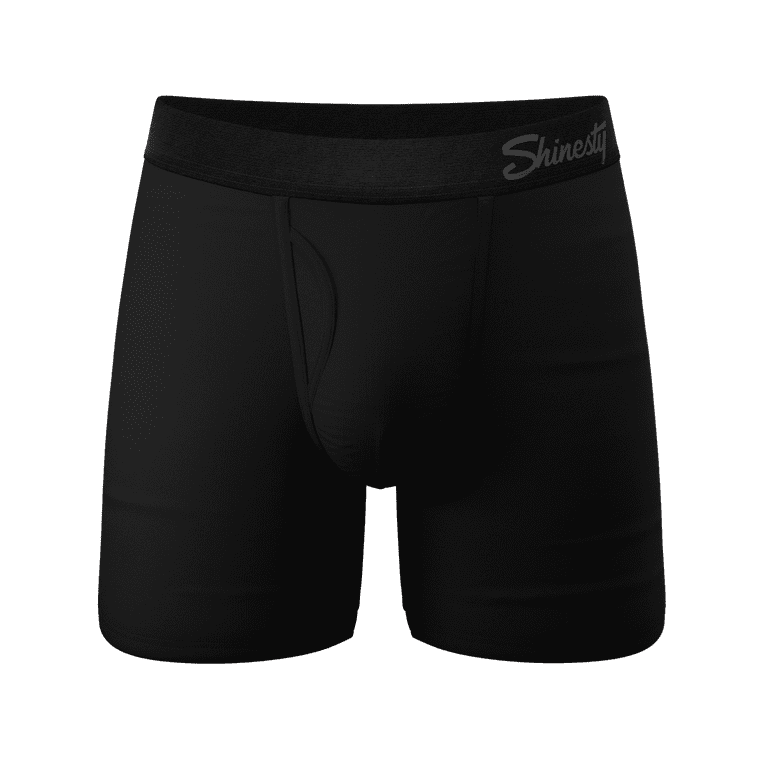 The Threat Level Midnight - Shinesty Black Ball Hammock Pouch Underwear  With Fly XL