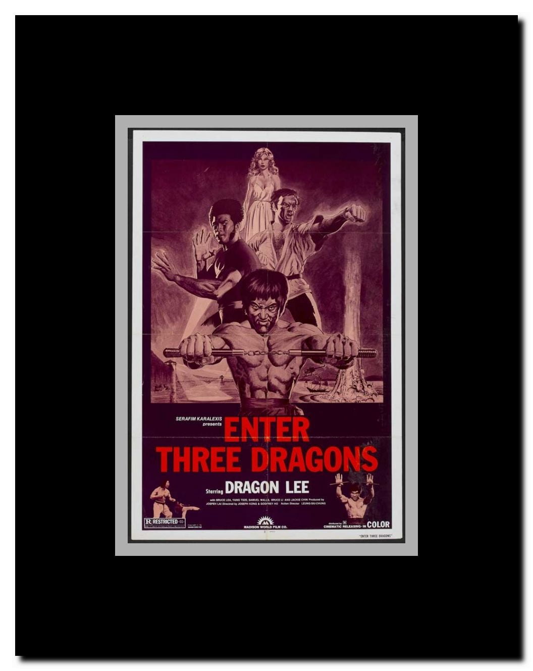 The Three Avengers Framed Movie Poster