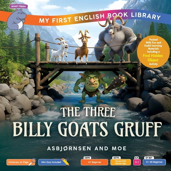 The Three Billy Goats Gruff (Smart Hippo My First English Book Library): Educational Storybook (ESL Students), (Paperback)
