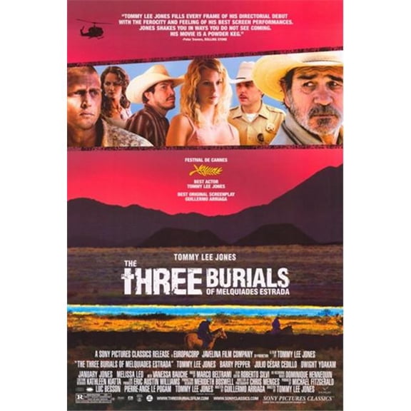 The Three Burials of Melquiades Estrada Movie Poster - 11 x 17 in.