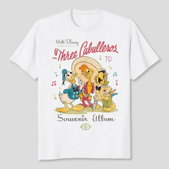 The Three Caballeros Do.nald Duck Vintage Distressed T-Shirt, Men's And Women's Graphic Tee 100% Cotton by TBun, Full Sizes S-5XL
