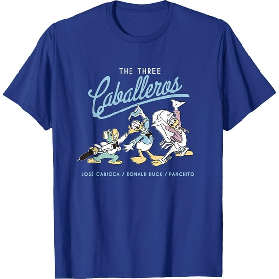 The Three Caballeros Retro Donald Duck DTG Print Unisex T-Shirt,Royal Blue Color,Size 5-6T