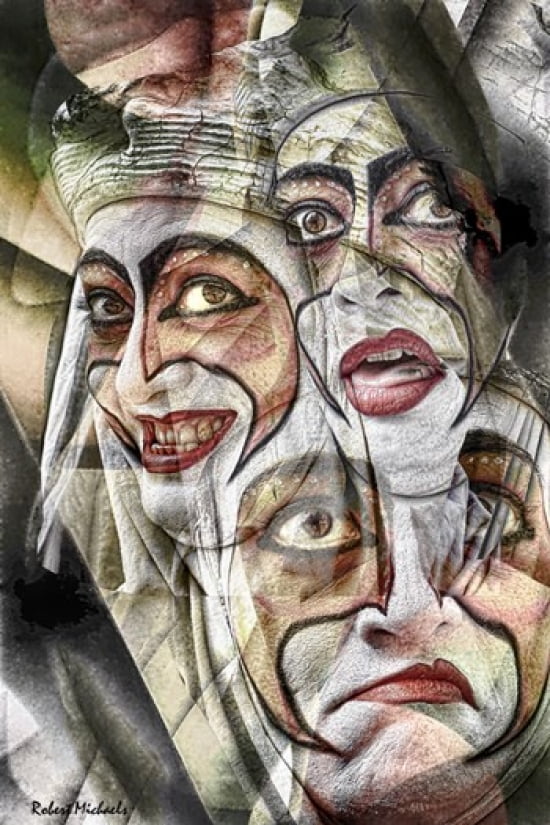 The Three Faces of Florence Canvas Art - Robert Michaels (13 x 19)
