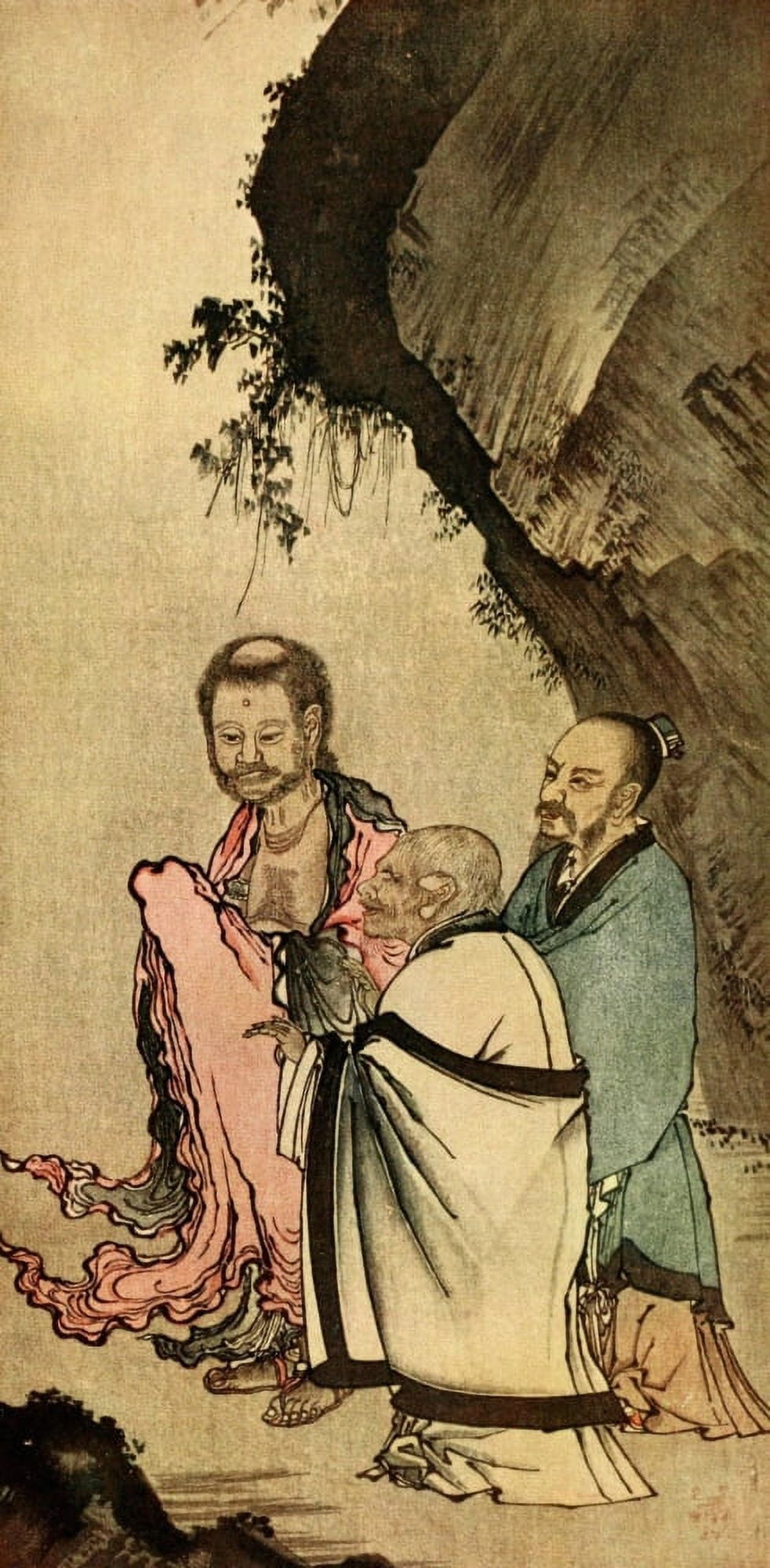The Three Founders Epochs of Chinese & Japanese Art 1912 Canvas Art - Kano Motonobu (24 x 36)