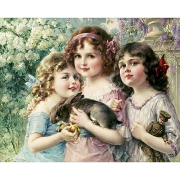 The Three Graces Poster Print by Emile Vernon (10 x 12)