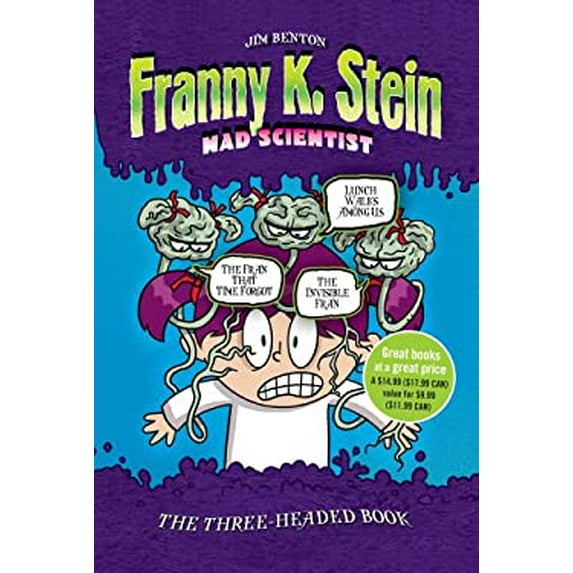 Pre-Owned The Three-Headed Book: Lunch Walks Among Us; The Invisible Fran; The Fran That Time Forgot (Franny K. Stein, Mad Scientist) (Paperback) 1416990313 9781416990314