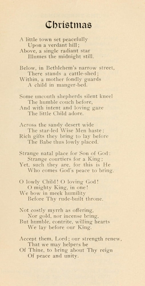 The Three Kings and other Verses 1922 Christmas Canvas Art - Donald A Fraser (24 x 36)