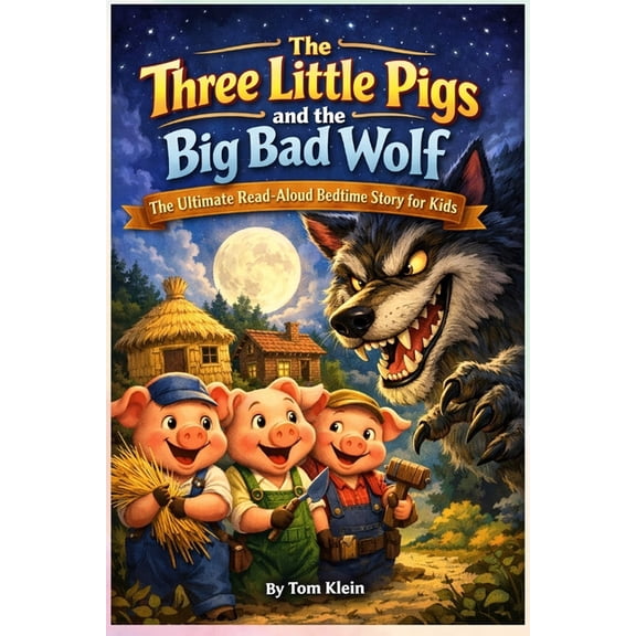 The Three Little Pigs and the Big Bad Wolf: The Ultimate Read-Aloud Bedtime Story for Kids, (Paperback)