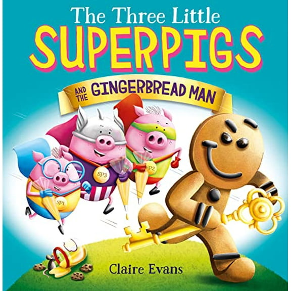 Pre-Owned The Three Little Superpigs and the Gingerbread Man, 9781338682212, 1338682210, Paperback,