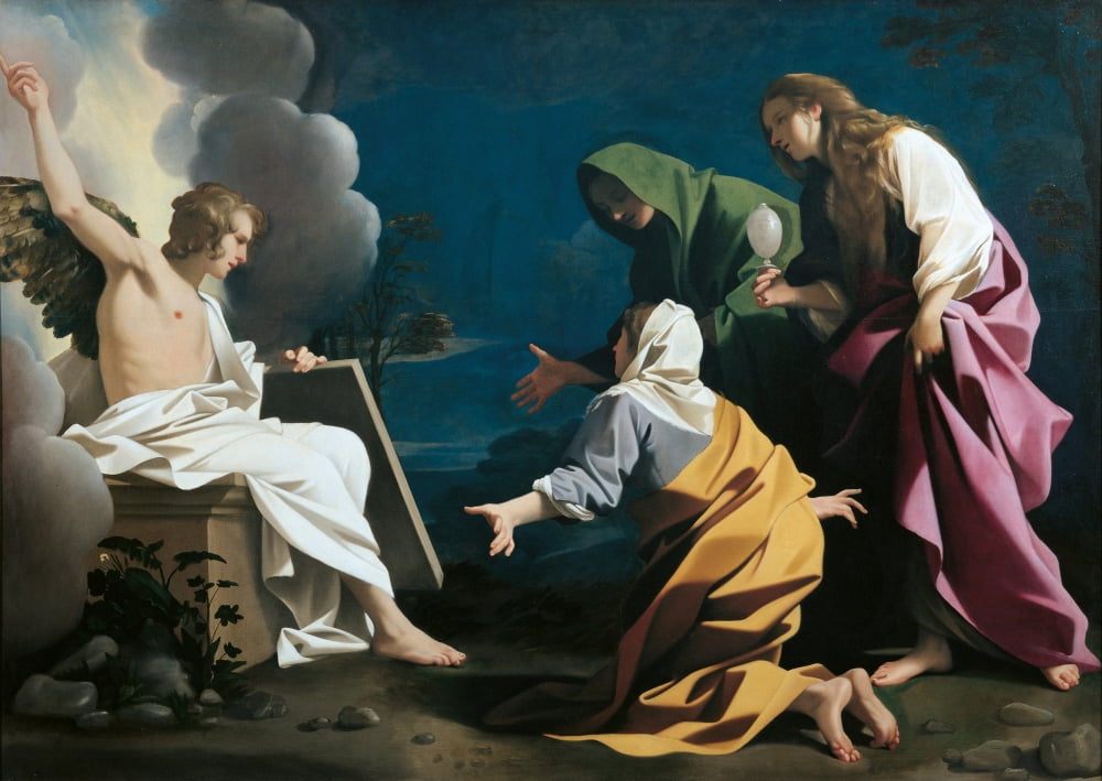 The Three Marys At The Sepulcher Canvas Art - (36 x 24)