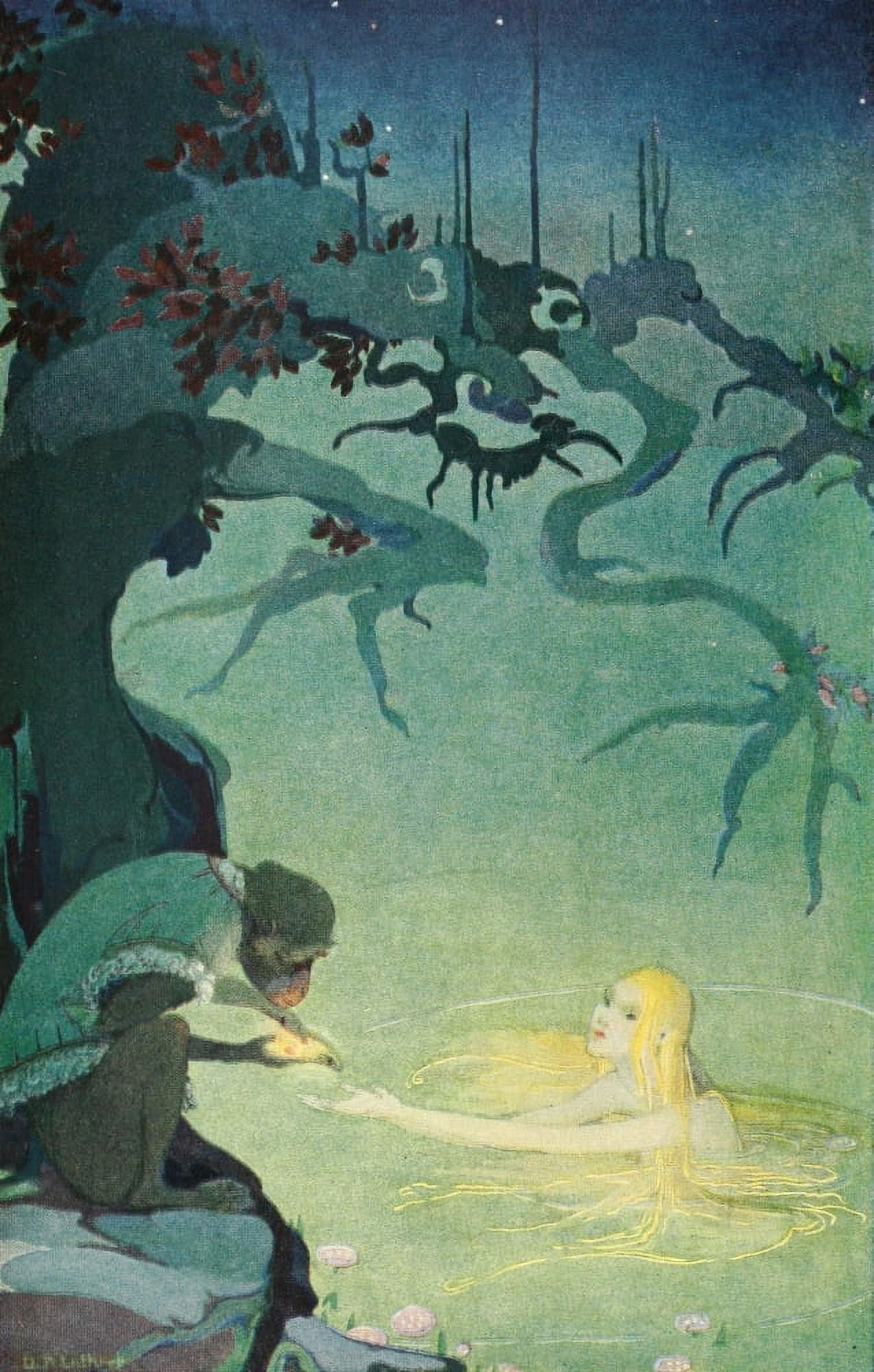 The Three Mulla-Mulgars 1919 Never sigh again Canvas Art - Dorothy Lathrop (18 x 24)