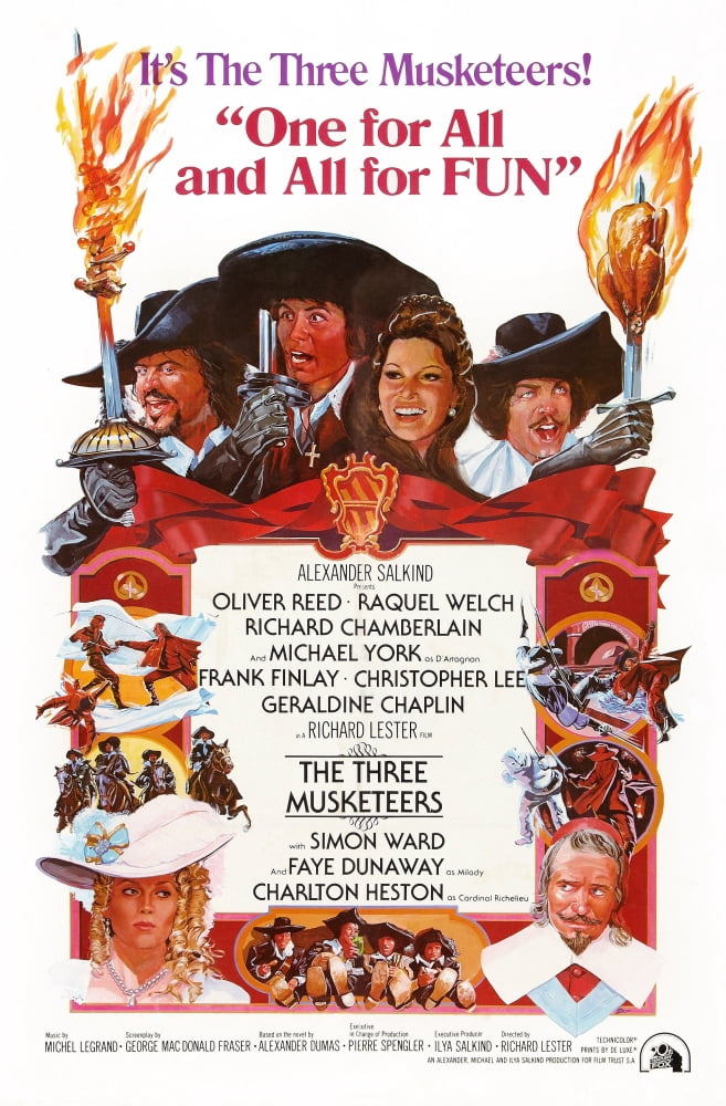The Three Musketeers U Canvas Art - (11 x 17)