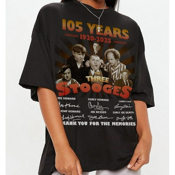The Three Stooges 105th Anniversary Thank You For The Memories Shirt, Vintage Three Stooges Shirt, The Three Stooges Shirt, Gift For Him