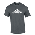 thumbnail image 1 of The Three Stooges Classic Logo Vintage Comedy Trio: Larry, Moe, and Curly Short Sleeve Adult Graphic T-Shirt-Charcoal-5xl, 1 of 1