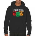 thumbnail image 1 of The Three Stooges Colorful Sweatshirt Funny 3 Wise Guys Curly Moe Larry Shemp Classic Retro American Legend Hoodie, 1 of 7