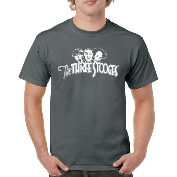 The Three Stooges Curly Moe Larry T-shirt Funny 3 Wise Guys Howard Shemp Classic Retro American Legends Men's Tee