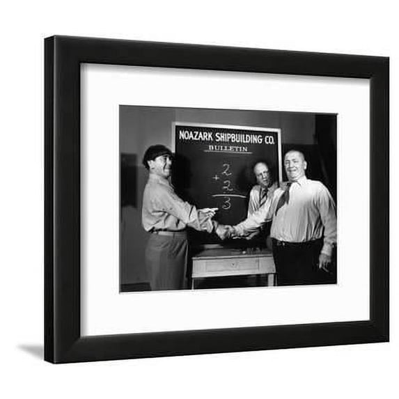 The Three Stooges Pure Genius, Framed Art Print Wall Art Sold by Art.Com