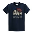 thumbnail image 1 of The Three Stooges Short Sleeve T-shirt Rushmorons American Legends Mount Rushmore Morons 3 Curly Moe Larry Tee Shirt-Navy-Small, 1 of 4