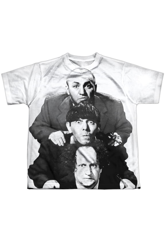 The Three Stooges The Three Stacked Big Boys Sublimation Shirt