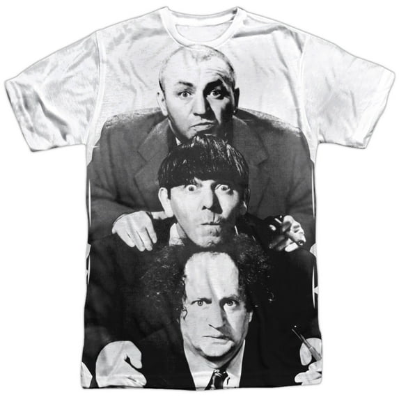 The Three Stooges The Three Stacked Mens Sublimation Shirt