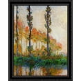 thumbnail image 1 of The Three Trees, Autumn 28x34 Large Black Ornate Wood Framed Canvas Art by Claude Monet, 1 of 2