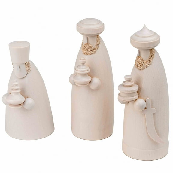 The Three Wise Men, White Glazed by Schalling