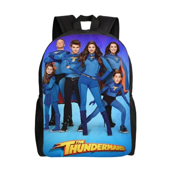 The Thundermans Backpacks Fashion Lightweight School Laptop Bag Cute Cartoon Durable Bookbag Rucksack for Travel Hiking
